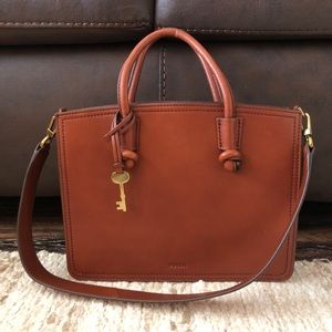 Fossil Skylar Leather Satchel